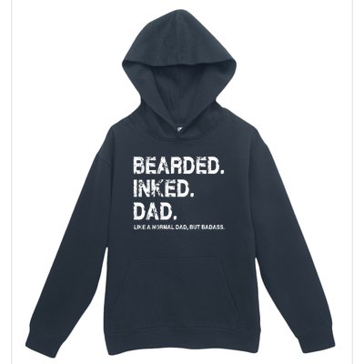 Bearded Inked Dad Like A Normal Dad Urban Pullover Hoodie