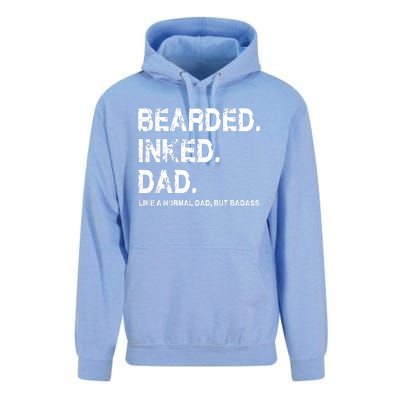 Bearded Inked Dad Like A Normal Dad Unisex Surf Hoodie