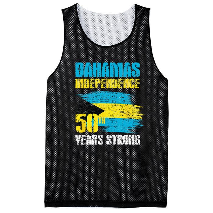 Bahamas Independence Day Bahamas 50th celebration Mesh Reversible Basketball Jersey Tank