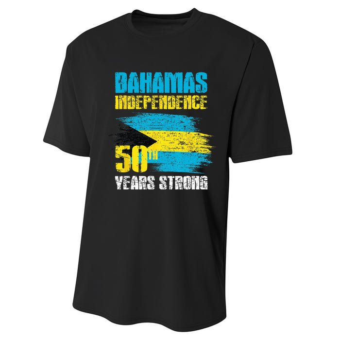 Bahamas Independence Day Bahamas 50th celebration Performance Sprint T-Shirt