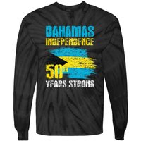 Bahamas Independence Day Bahamas 50th celebration Tie-Dye Long Sleeve Shirt