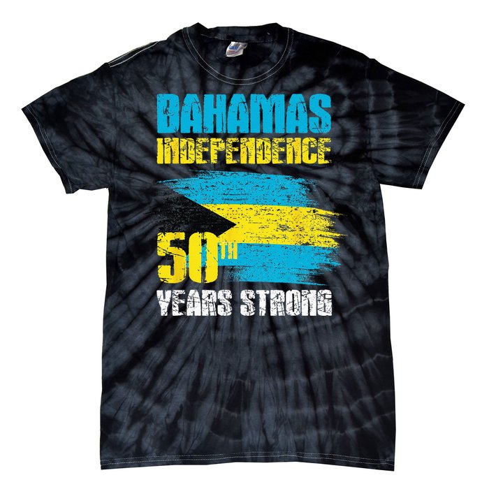 Bahamas Independence Day Bahamas 50th celebration Tie-Dye T-Shirt