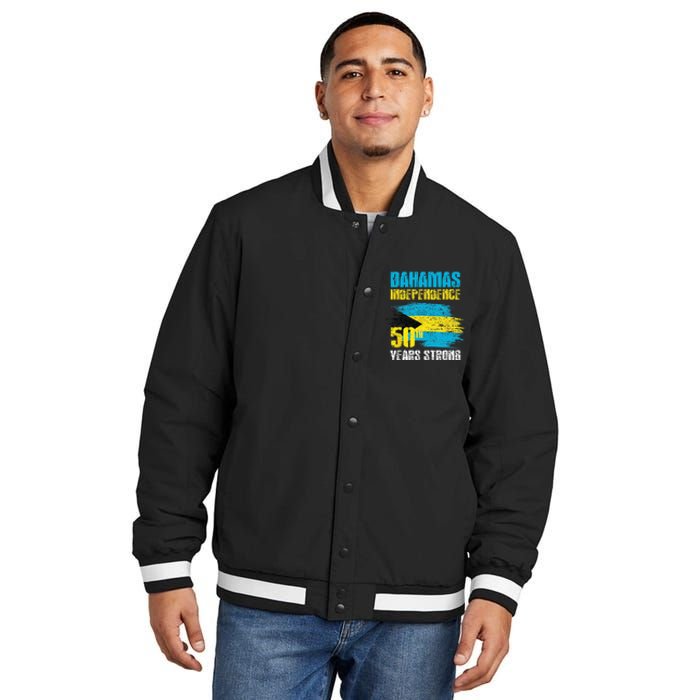 Bahamas Independence Day Bahamas 50th celebration Insulated Varsity Jacket