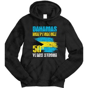 Bahamas Independence Day Bahamas 50th celebration Tie Dye Hoodie