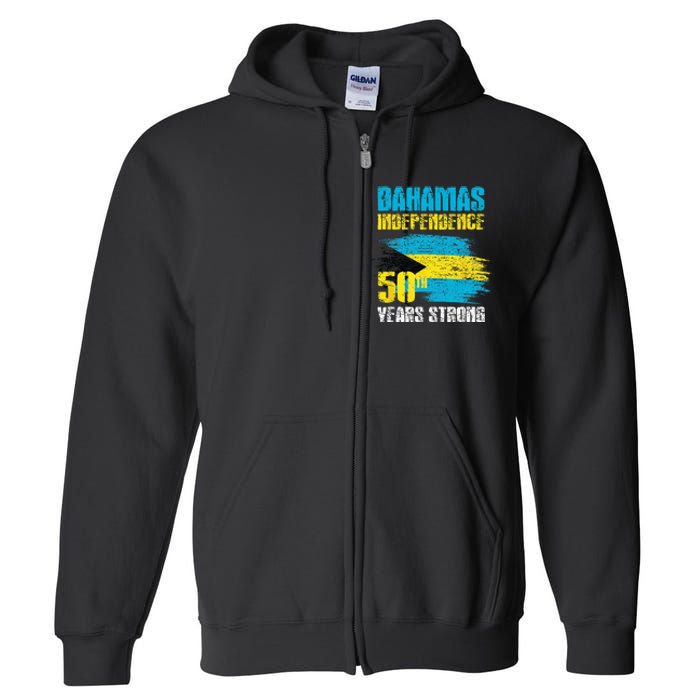 Bahamas Independence Day Bahamas 50th celebration Full Zip Hoodie