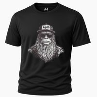Bigfoot In Disguise Sunglasses Trucker Hat IM Not Sasquatch Cooling Performance Crew T-Shirt