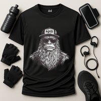 Bigfoot In Disguise Sunglasses Trucker Hat IM Not Sasquatch Cooling Performance Crew T-Shirt