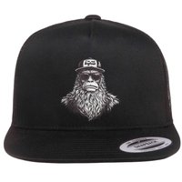 Bigfoot In Disguise Sunglasses Trucker Hat IM Not Sasquatch Flat Bill Trucker Hat