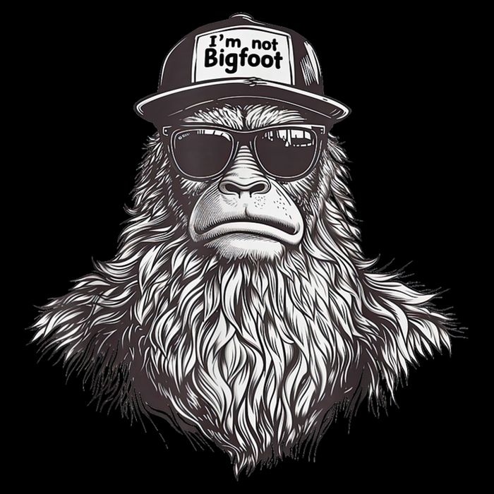 Bigfoot In Disguise Sunglasses Trucker Hat IM Not Sasquatch Youth Performance Sprint T-Shirt