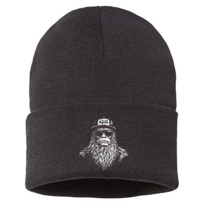 Bigfoot In Disguise Sunglasses Trucker Hat IM Not Sasquatch Sustainable Knit Beanie