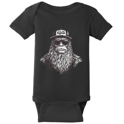 Bigfoot In Disguise Sunglasses Trucker Hat IM Not Sasquatch Baby Bodysuit
