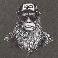 Bigfoot In Disguise Sunglasses Trucker Hat IM Not Sasquatch Cotton Canvas Backpack