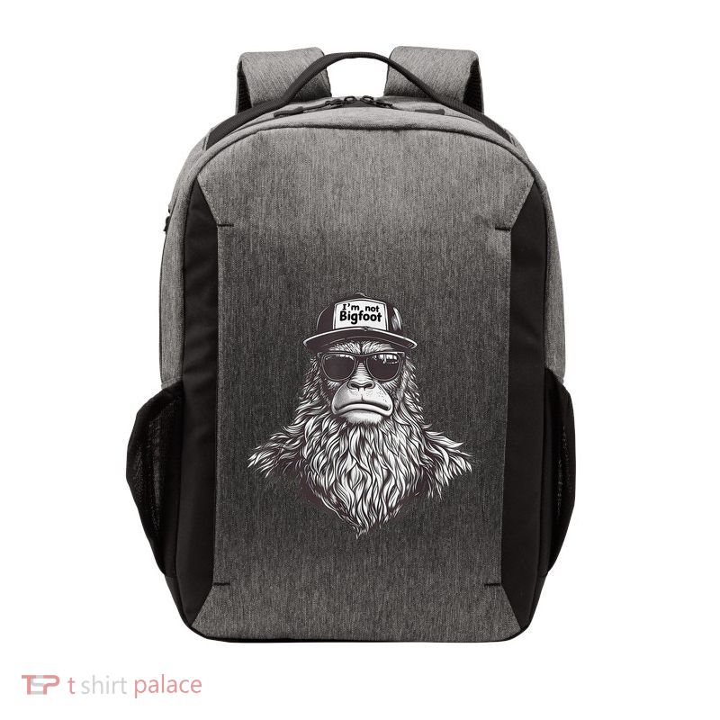 Bigfoot In Disguise Sunglasses Trucker Hat IM Not Sasquatch Vector Backpack