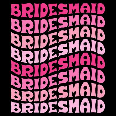 Bridesmaid I Do Crew Retro Bachelorette Party Bridesmaids T-Shirt