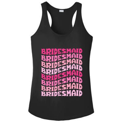Bridesmaid I Do Crew Retro Bachelorette Party Bridesmaids Ladies PosiCharge Competitor Racerback Tank
