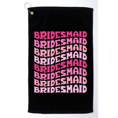 Bridesmaid I Do Crew Retro Bachelorette Party Bridesmaids Golf Towel