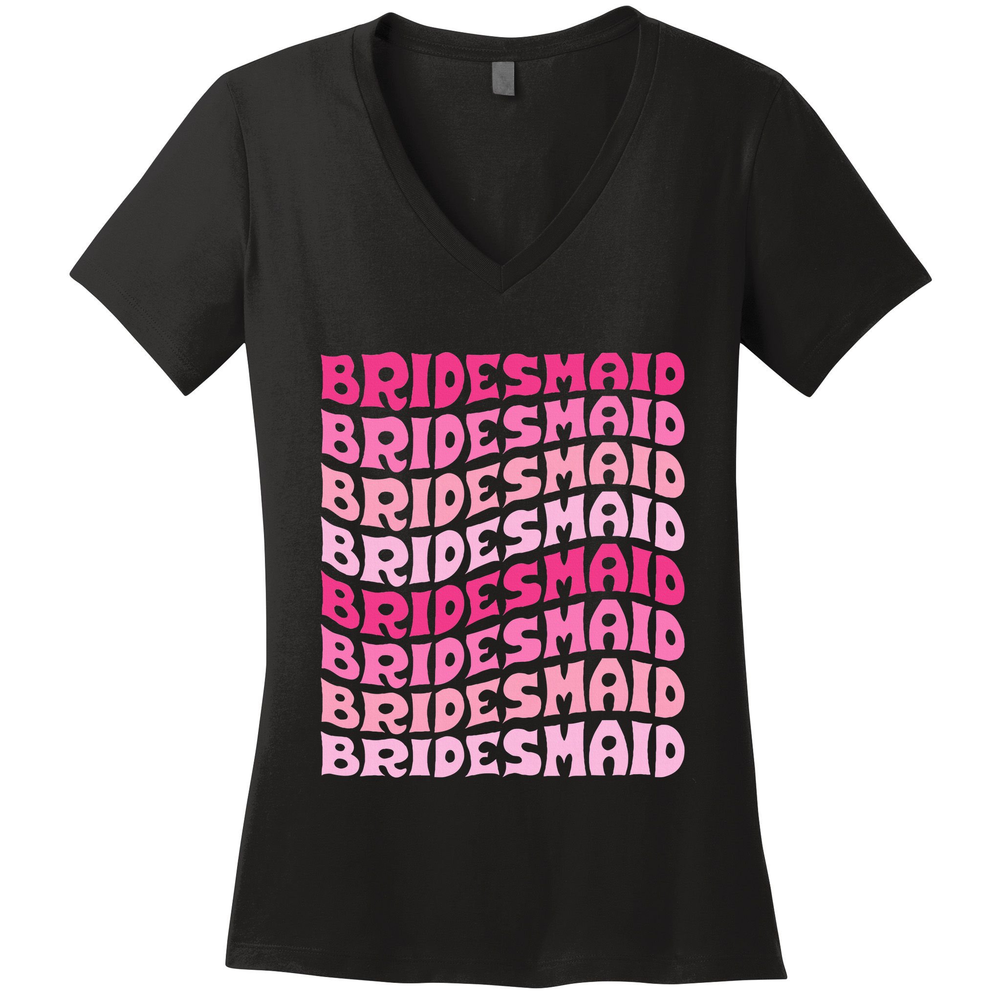 Bridesmaid I Do Crew Retro Bachelorette Party Bridesmaids Women's V-Neck T-Shirt