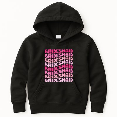 Bridesmaid I Do Crew Retro Bachelorette Party Bridesmaids Kids Hoodie