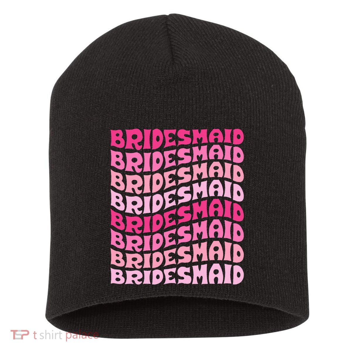 Bridesmaid I Do Crew Retro Bachelorette Party Bridesmaids Short Acrylic Beanie