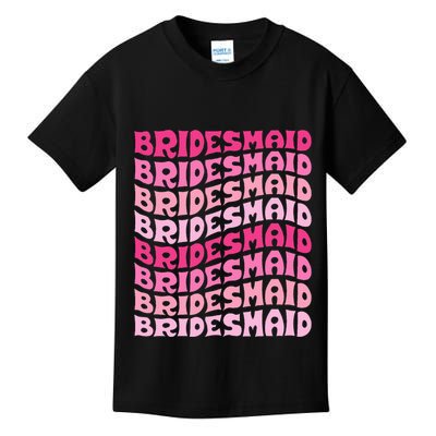 Bridesmaid I Do Crew Retro Bachelorette Party Bridesmaids Kids T-Shirt