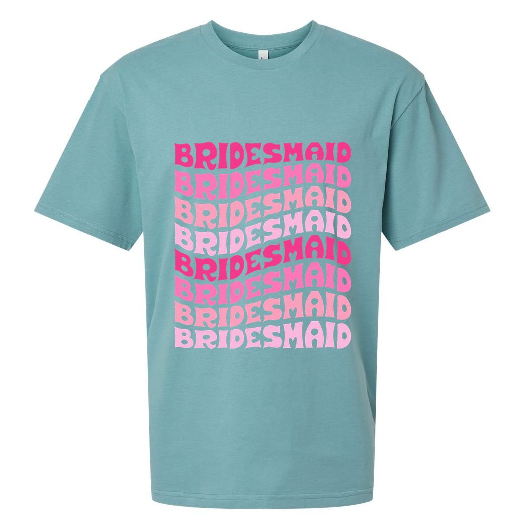 Bridesmaid I Do Crew Retro Bachelorette Party Bridesmaids Sueded Cloud Jersey T-Shirt