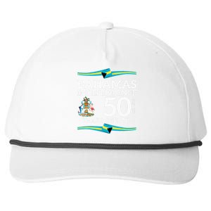 Bahamas Independence Day Bahamas 50th Celebration Snapback Five-Panel Rope Hat