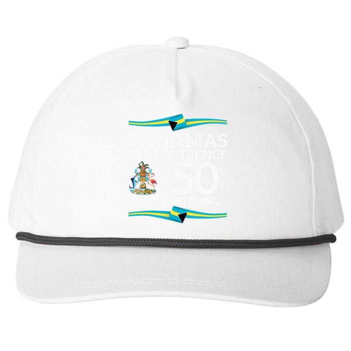 Bahamas Independence Day Bahamas 50th Celebration Snapback Five-Panel Rope Hat