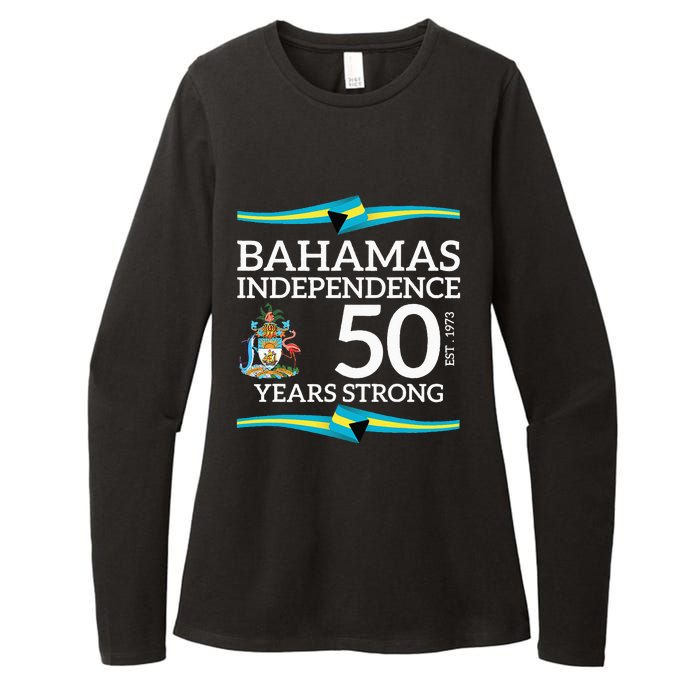 Bahamas Independence Day Bahamas 50th Celebration Womens CVC Long Sleeve Shirt