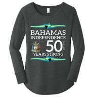 Bahamas Independence Day Bahamas 50th Celebration Women's Perfect Tri Tunic Long Sleeve Shirt