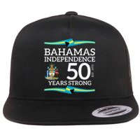 Bahamas Independence Day Bahamas 50th Celebration Flat Bill Trucker Hat