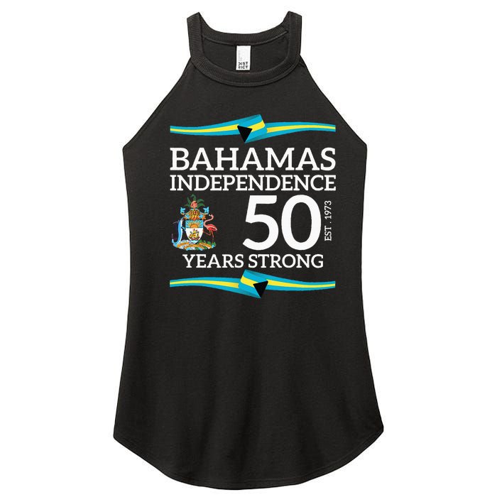 Bahamas Independence Day Bahamas 50th Celebration Women's Perfect Tri Rocker Tank