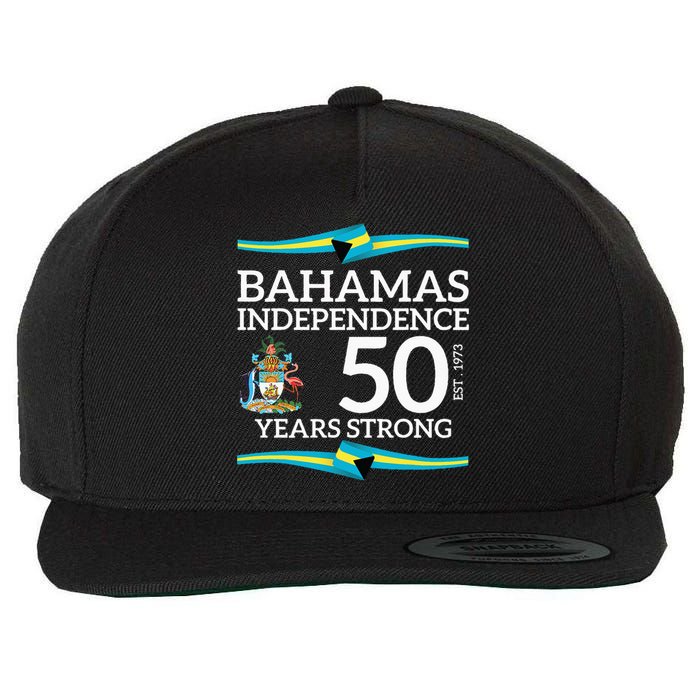 Bahamas Independence Day Bahamas 50th Celebration Wool Snapback Cap