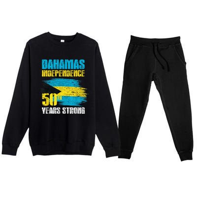 Bahamas Independence Day Shirt Bahamas 50th celebration Premium Crewneck Sweatsuit Set