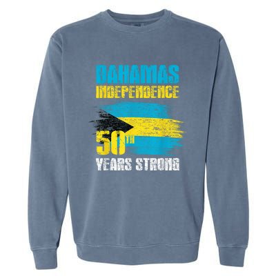 Bahamas Independence Day Shirt Bahamas 50th celebration Garment-Dyed Sweatshirt