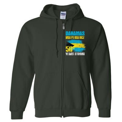 Bahamas Independence Day Shirt Bahamas 50th celebration Full Zip Hoodie