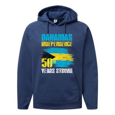 Bahamas Independence Day Shirt Bahamas 50th celebration Performance Fleece Hoodie