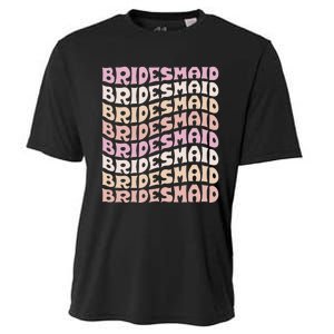 Bridesmaid I Do Crew Retro Bachelorette Party Bridesmaids Cooling Performance Crew T-Shirt