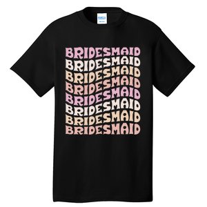 Bridesmaid I Do Crew Retro Bachelorette Party Bridesmaids Tall T-Shirt