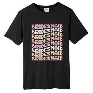 Bridesmaid I Do Crew Retro Bachelorette Party Bridesmaids Tall Fusion ChromaSoft Performance T-Shirt