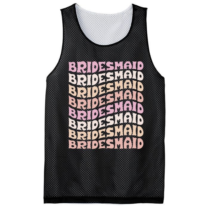 Bridesmaid I Do Crew Retro Bachelorette Party Bridesmaids Mesh Reversible Basketball Jersey Tank