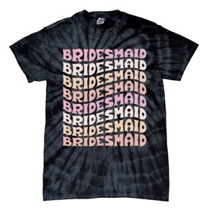 Bridesmaid I Do Crew Retro Bachelorette Party Bridesmaids Tie-Dye T-Shirt