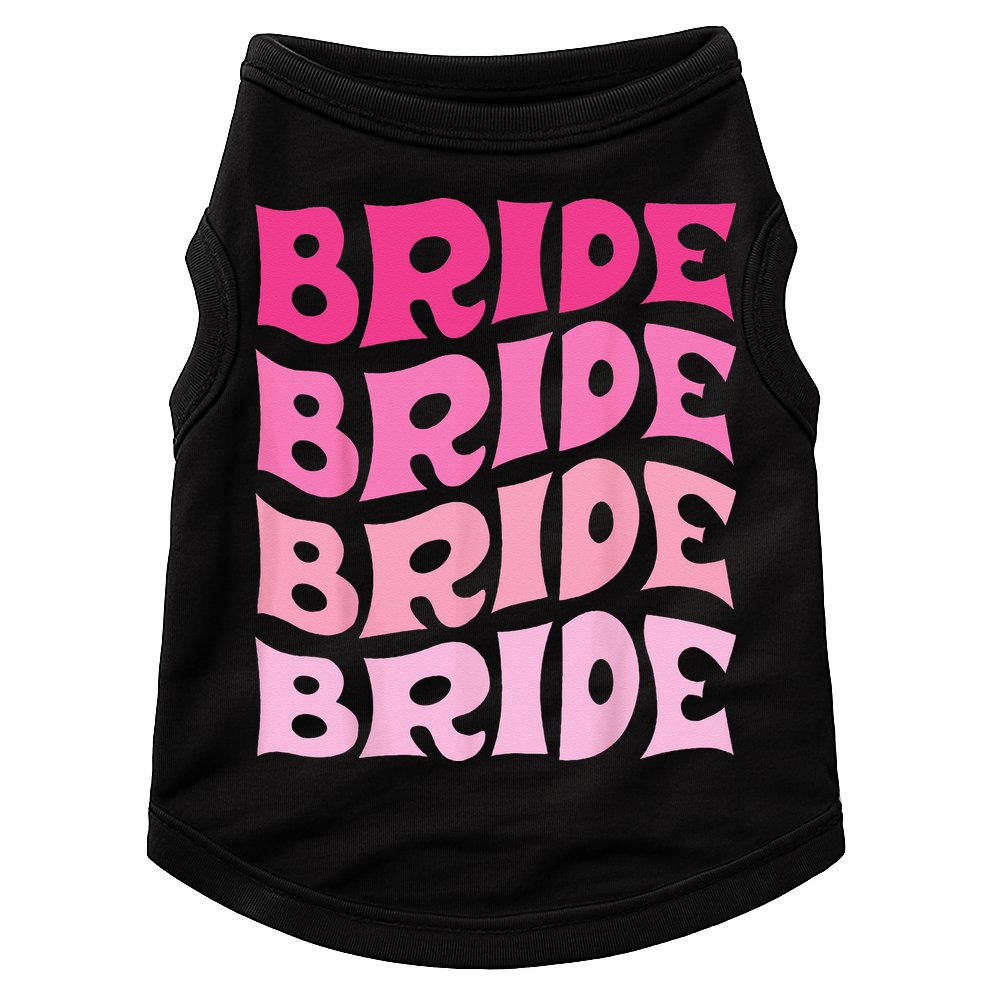 Bride I Do Crew Retro Bachelorette Party Bride Bridesmaids Doggie Tank