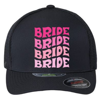 Bride I Do Crew Retro Bachelorette Party Bride Bridesmaids Flexfit Unipanel Trucker Cap