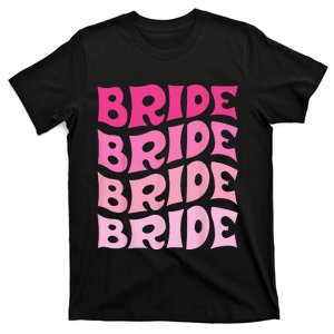 Bride I Do Crew Retro Bachelorette Party Bride Bridesmaids T-Shirt