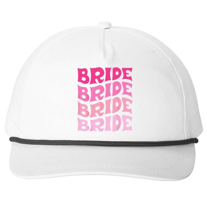 Bride I Do Crew Retro Bachelorette Party Bride Bridesmaids Snapback Five-Panel Rope Hat