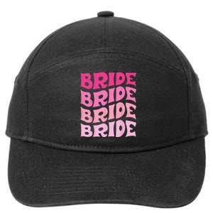 Bride I Do Crew Retro Bachelorette Party Bride Bridesmaids 7-Panel Snapback Hat