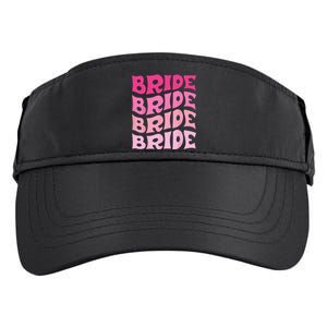 Bride I Do Crew Retro Bachelorette Party Bride Bridesmaids Adult Drive Performance Visor