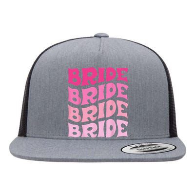 Bride I Do Crew Retro Bachelorette Party Bride Bridesmaids Flat Bill Trucker Hat