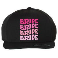 Bride I Do Crew Retro Bachelorette Party Bride Bridesmaids Wool Snapback Cap