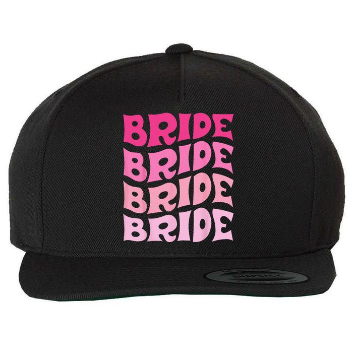 Bride I Do Crew Retro Bachelorette Party Bride Bridesmaids Wool Snapback Cap